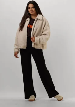 zwarte refined department wijde broek nova