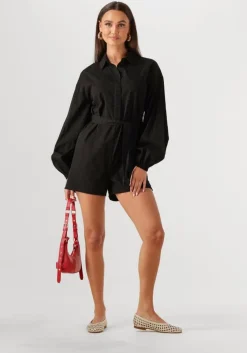 zwarte refined department playsuits delphine