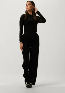 zwarte refined department wijde broek nova