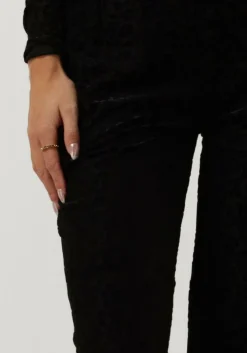 zwarte refined department wijde broek nova