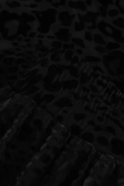 zwarte refined department wijde broek nova