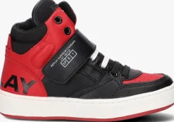 zwarte replay hoge sneakers cobra