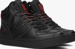 zwarte replay hoge sneakers cobra