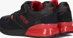 zwarte replay lage sneakers shoot jr