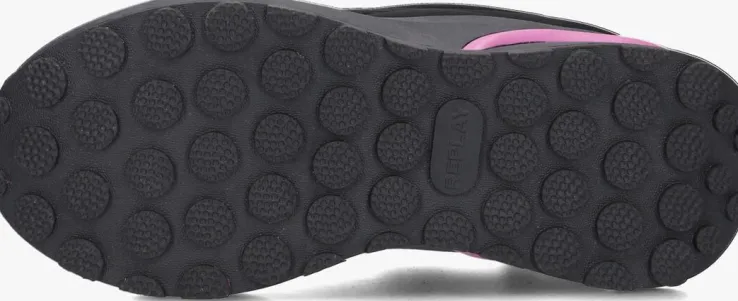 zwarte replay lage sneakers athena jr