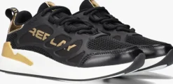 zwarte replay lage sneakers maze jr