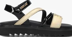 zwarte replay platte sandalen alicante jr 6