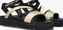zwarte replay platte sandalen alicante jr 6