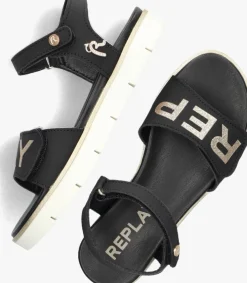 zwarte replay sandalen sandal 4