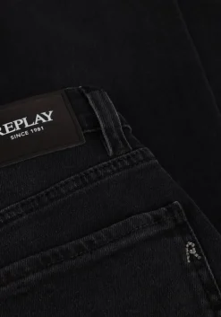 zwarte replay straight leg jeans maijke straight pants