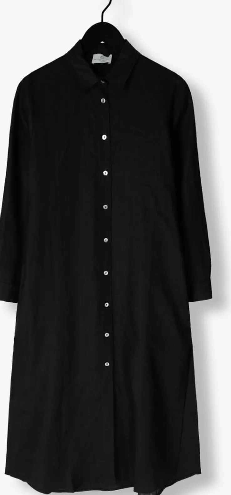 zwarte resort finest maxi jurk shirt dress