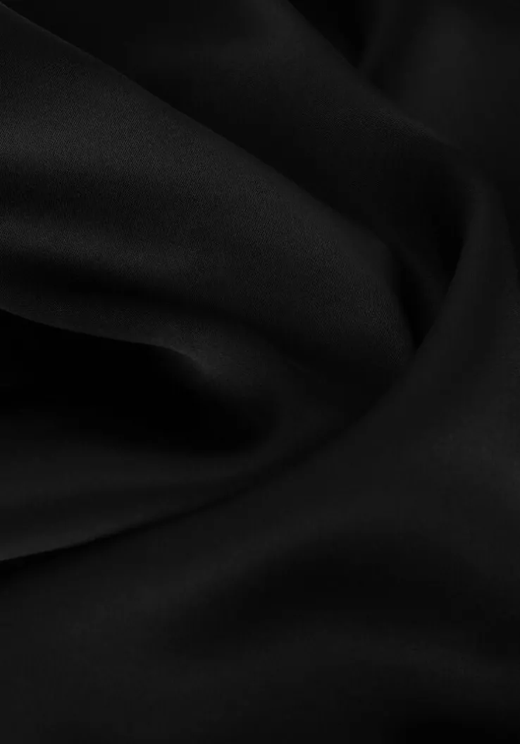 zwarte resort finest midi jurk slip dress