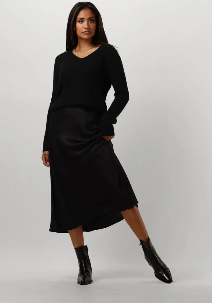 zwarte resort finest trui v-neck rib knit