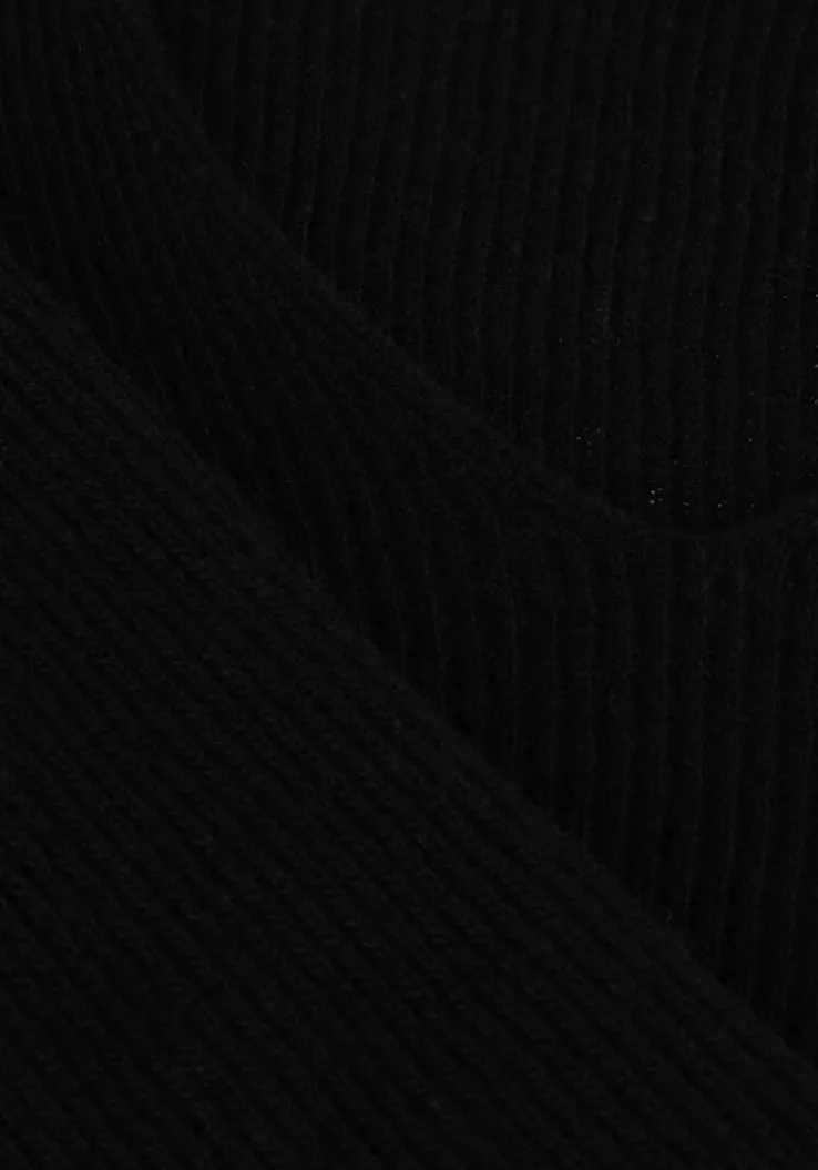 zwarte resort finest trui v-neck rib knit