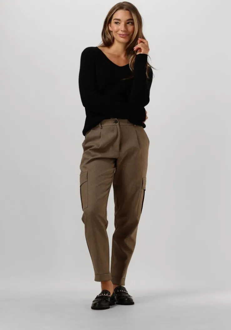 zwarte resort finest trui v-neck rib knit