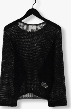 zwarte resort finest trui crochet sweater