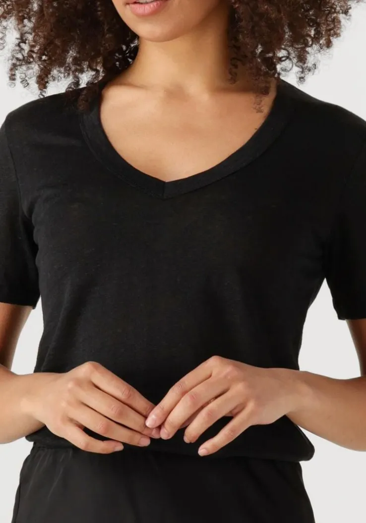 zwarte resort finest t-shirt v-neck t-shirt