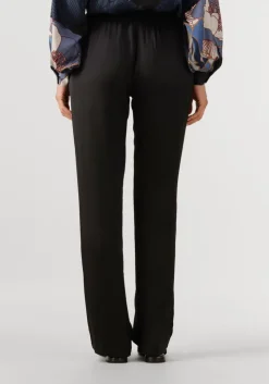 zwarte resort finest wijde broek satin pants