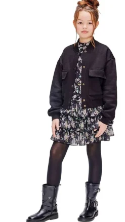 zwarte retour t-shirt rose