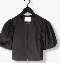 zwarte rouge edit top roudetta 2/4 short blazer