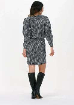 zwarte rough studios mini jurk kamal dress