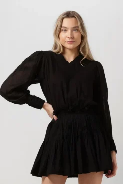 zwarte rough studios mini jurk 7323515158728