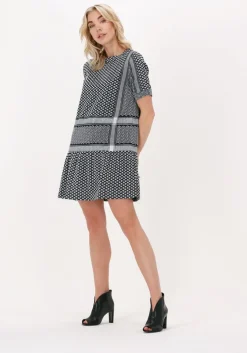 zwarte rough studios mini jurk tara dress