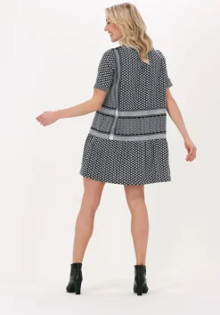 zwarte rough studios mini jurk tara dress