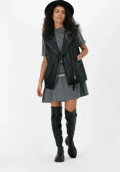 zwarte rough studios mini jurk tara dress