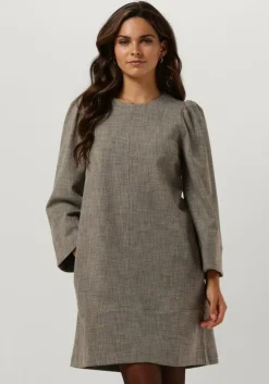 zwarte ruby tuesday mini jurk renesses round collar dress