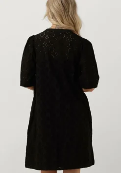 zwarte ruby tuesday mini jurk sabela half sleeves full embro short dress