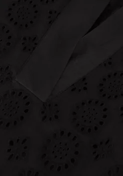 zwarte ruby tuesday mini jurk sabela half sleeves full embro short dress