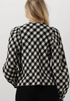 zwarte ruby tuesday vest meija blind placket top