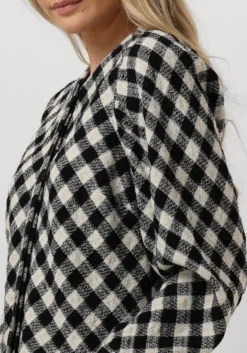 zwarte ruby tuesday vest meija blind placket top