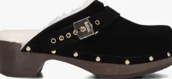 zwarte scholl clogs pescura robin