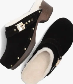 zwarte scholl clogs pescura robin