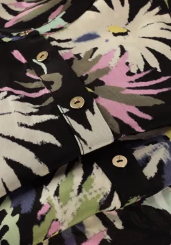 zwarte scotch & soda blouses elbow sleeve easy popover