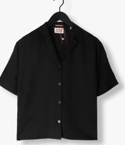 zwarte scotch & soda blouses camp shirt
