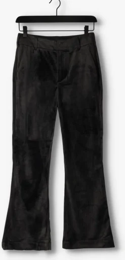 zwarte scotch & soda flared jeans velvet high-rise flared trousers