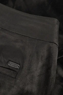 zwarte scotch & soda flared jeans velvet high-rise flared trousers