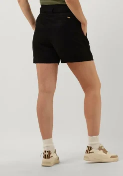 zwarte scotch & soda jeans high rise belted shorts