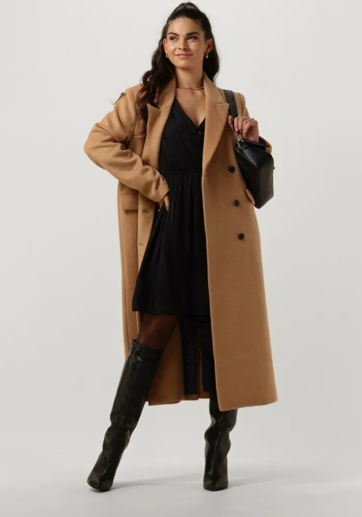 zwarte scotch & soda mini jurk balloon sleeve mini dress