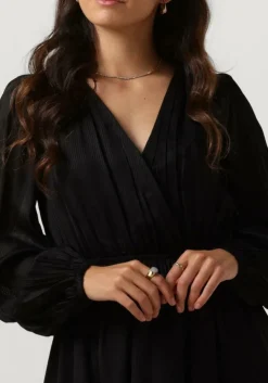 zwarte scotch & soda mini jurk balloon sleeve mini dress