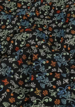 zwarte scotch & soda top printed long-sleeved recycled