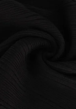 zwarte scotch & soda trui ribbed mock neck pullover