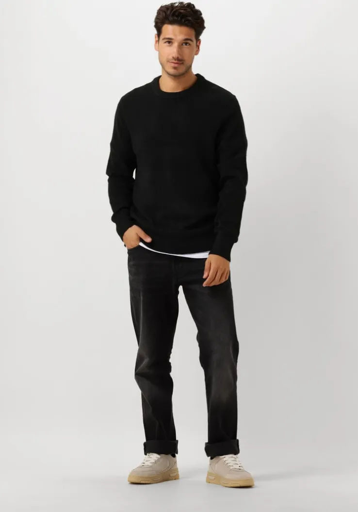 zwarte scotch & soda trui soft knit regular fit sweater