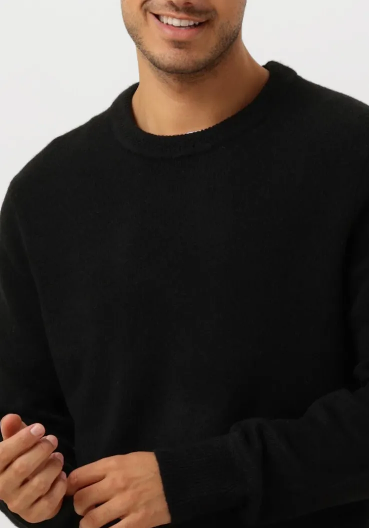 zwarte scotch & soda trui soft knit regular fit sweater