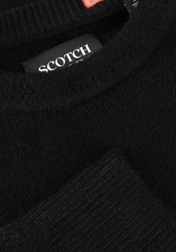 zwarte scotch & soda trui soft knit regular fit sweater