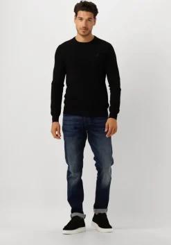 zwarte scotch & soda trui viscose pullover crewneck