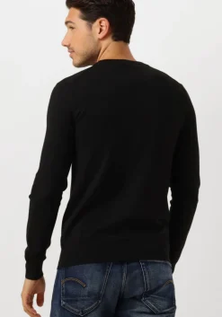 zwarte scotch & soda trui viscose pullover crewneck